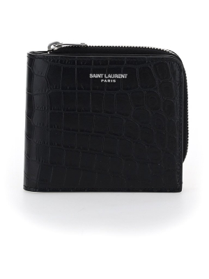 Saint Laurent Logo Embossed Wallet