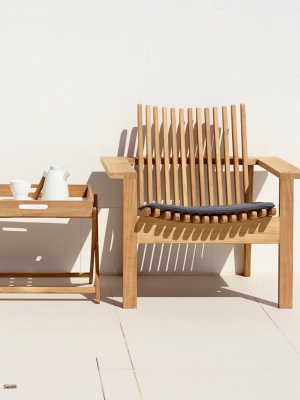 Amaze Teak Stackable Lounge Chair