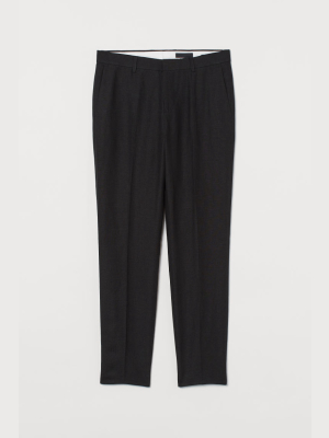 Slim Fit Linen Suit Pants