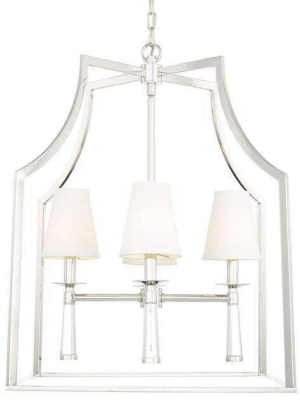 Baxter 4 Light Polished Nickel Chandelier