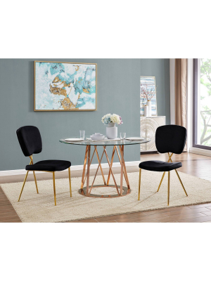 Set Of 2 Cris Dining Chair - Chic Home Design