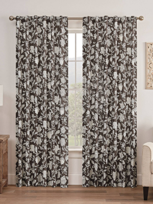 Stencil Vine Window Curtain - Waverly