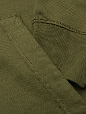 Stone Island Full Zip Hooded Sweatshirt 64251 - Olive