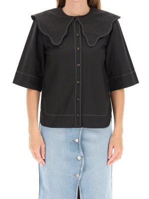 Ganni Oversized Collar Shirt