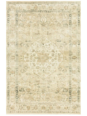 Loloi Rosette Rug - Sand/ivory