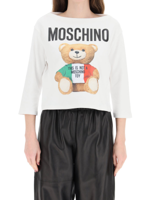 Moschino Teddy Bear Print Crewneck T-shirt