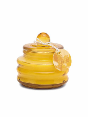 Ochre Mini Bubble Glass Candle - Tobacco Patchouli