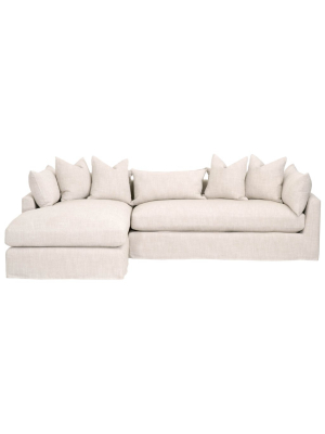 Blu Home Haven 110" Lounge Slipcover Sofa