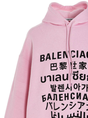 Balenciaga Languages Print Hoodie