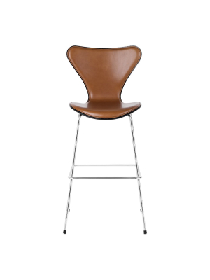 Series 7 Bar Stool - Colored Ash - Front Upholstered