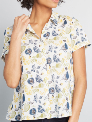 Inspired Idealist Button-up Top