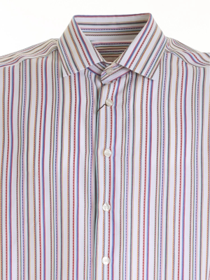 Etro Striped Classic Collar Shirt