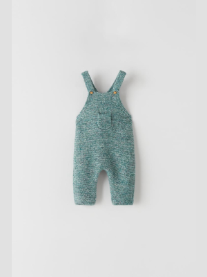 Blended Knit Overalls