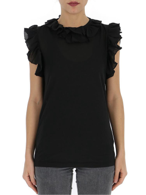 Dsquared2 Frill Trim Sleeveless Blouse