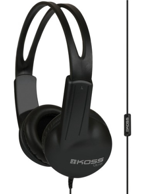 Koss Ur10i On-ear Headphones - Stereo - Mini-phone - Wired - 32 Ohm - 60 Hz - 20 Khz - Over-the-head - Binaural - Circumaural - 4 Ft Cable