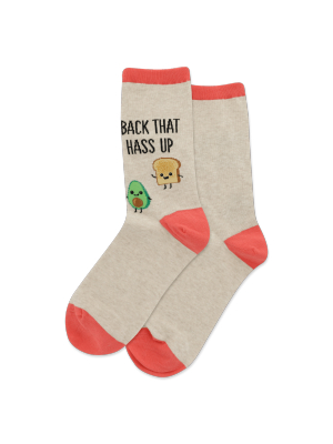 Women's Back That Hass Up Crew Socks