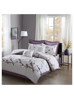 Sakura Cotton Comforter Set 8pc