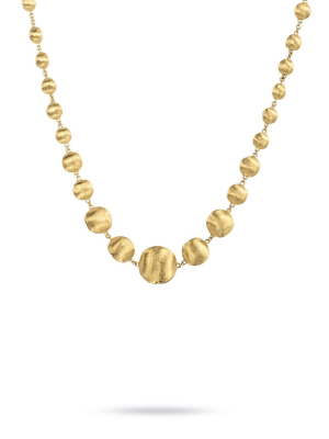 Marco Bicego® Africa Collection 18k Yellow Gold Mixed Bead Medium Necklace