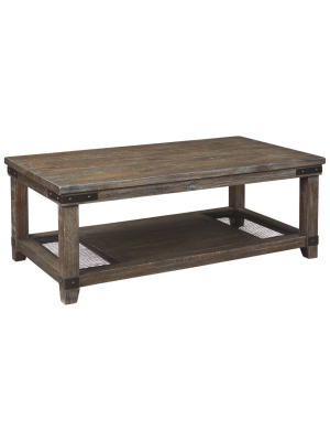 Danell Ridge Rectangular Cocktail Table Brown - Signature Design By Ashley