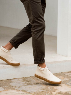 Men's Cortez Mid Top Sneaker - Bone + Gum