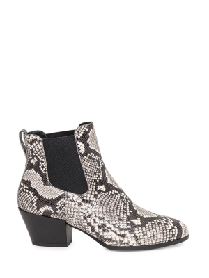 Hogan Embossed Block-heel Boots