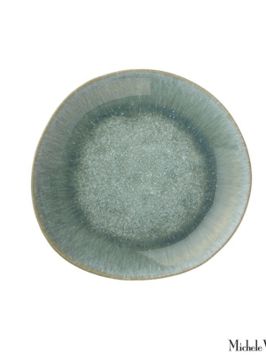 Ceramic Lunch Plate Aqua Glaze