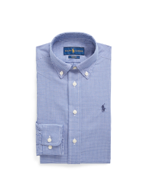 Slim Fit Gingham Dress Shirt