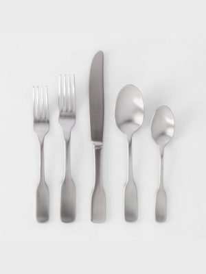 20pc Stainless Steel Amesbury Silverware Set - Threshold™