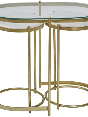 Iron Nesting Side Tables, Gold