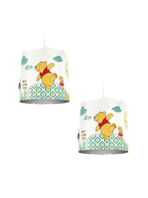 Philips Disney Winnie The Pooh Children Kid Suspension Light Lampshade 2-pack