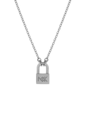 Lock Necklace Medium | Sterling Silver