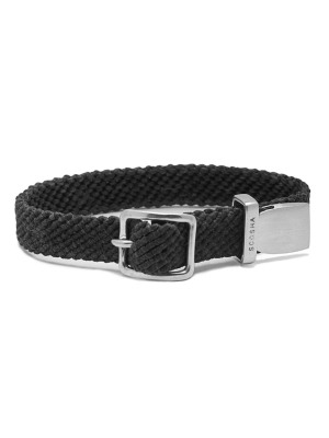 Belt Bracelet In Silver And Black