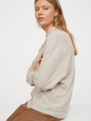 Mock-turtleneck Top