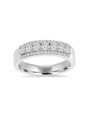 Pompeii3 3/4ct Diamond Wedding Ring 14k White Gold