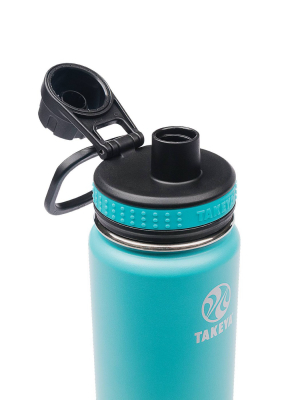 Takeya Originals 18oz Insulated Stainless Steel Water Bottle With Spout Lid