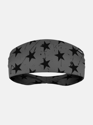 Stars Gray Black Headband