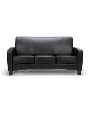 Traditional Reception Sofa Black - Ofm