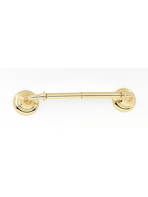 Alno A6760 Charlie's 7" Wide Horizontal Tissue Holder - Unlacquered Brass