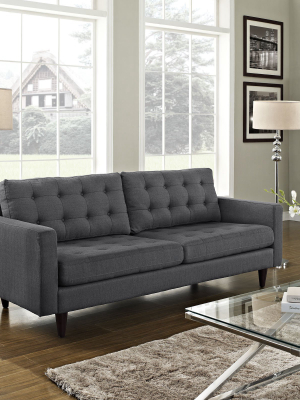 Era Upholstered Sofa Gray