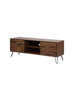 60" Jasper Tv Stand Dark Brown - Summerland Home