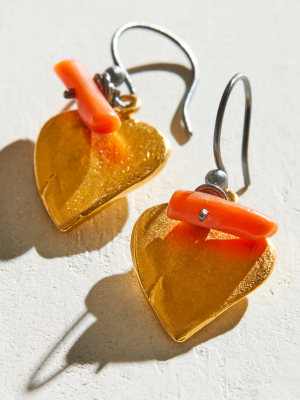 River Song Golden Heart Earrings