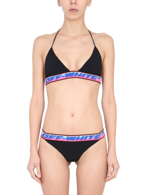 Off-white Logo Tape Two-piece Bikini