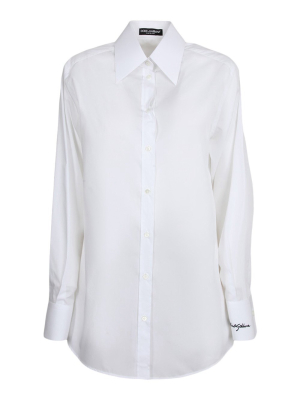 Dolce & Gabbana Logo Embroidered Shirt