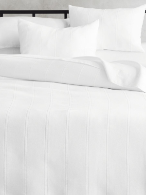 Brito White Stitched Bedding