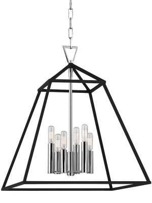 Hudson Valley Lighting Webster 6-bulb Pendant - Polished Nickel