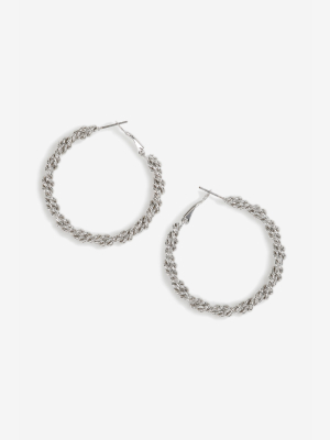 **rope Twist Hoop Earrings