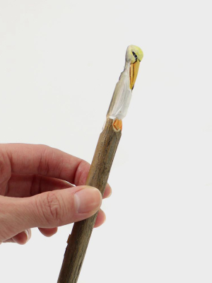 Wooden Pelican Pen