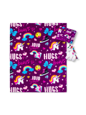 Jojo Siwa Unicorn Throw And Pillow Set