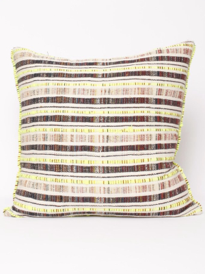 Hand Woven Textile Pillow 20x20