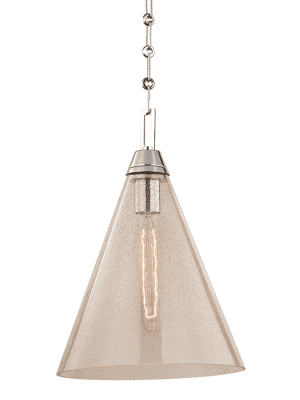 Newbury 1 Light Pendant Polished Nickel